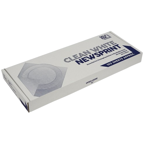 Clean white wrapping Newsprint